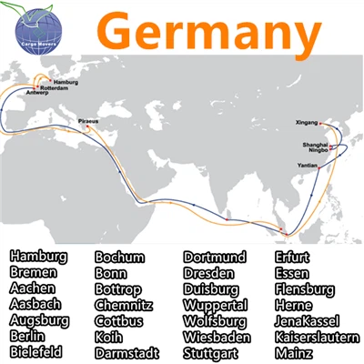 Container Logistics Distribution From Guangdong China To Germany